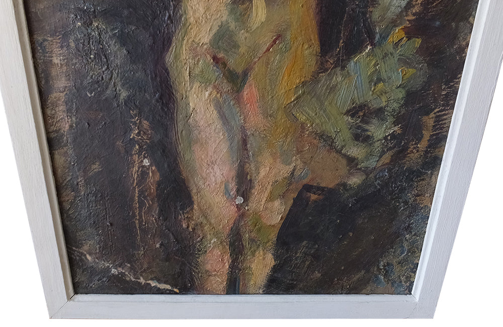 Double Sided Painting -Circus Dancer on Horse-Nude Painting-French Painting-Wall Decoration-Wall Art-Antique Art-French Antiques-Art-AD & PS Antiques