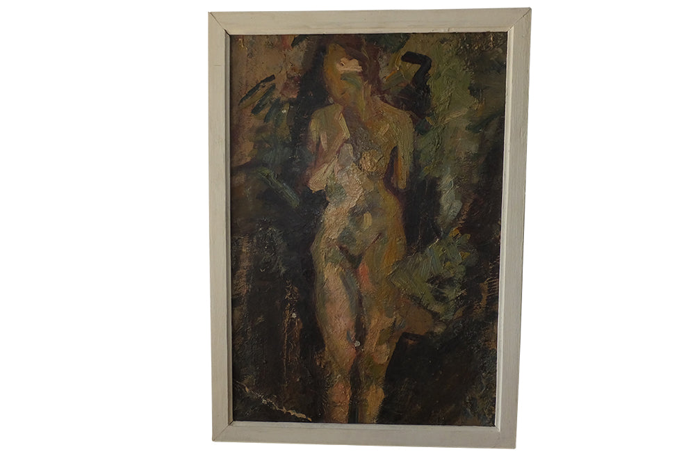 Double Sided Painting -Circus Dancer on Horse-Nude Painting-French Painting-Wall Decoration-Wall Art-Antique Art-French Antiques-Art-AD & PS Antiques