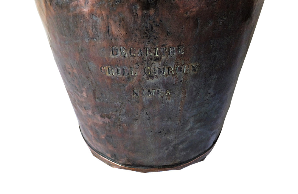Large 19th Century French Copper Measure- Decalitre Vineyard Measure-Decorative Antiques-Kitchenalia-Antique Wine Antiques-Decorative Accessories-Garden Antiques-French Antiques-AD & PS Antiques