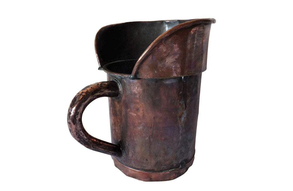 Large 19th Century French Copper Measure- Decalitre Vineyard Measure-Decorative Antiques-Kitchenalia-Antique Wine Antiques-Decorative Accessories-Garden Antiques-French Antiques-AD & PS Antiques