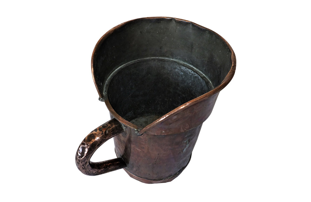 Large 19th Century French Copper Measure- Decalitre Vineyard Measure-Decorative Antiques-Kitchenalia-Antique Wine Antiques-Decorative Accessories-Garden Antiques-French Antiques-AD & PS Antiques