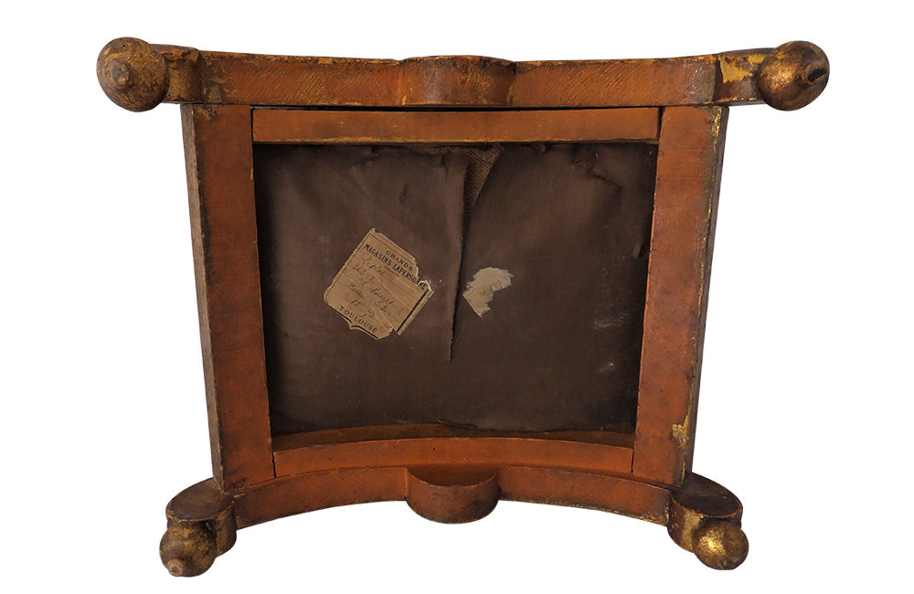 French Antique Embroidered Giltwood Footstool-Antique Footstool-Stools-French Antiques-Antique Textiles-Antique Embroidery-AD & PS Antiques