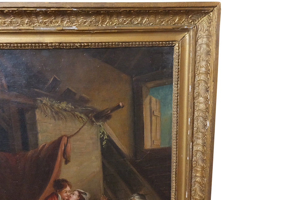 Early 19th Century Oil Painting - Portait Painting - Wall Art- French Antique Paintings - French Antiques - Paintings - Decorative Accessories - Wall Art - AD & PS Antiques