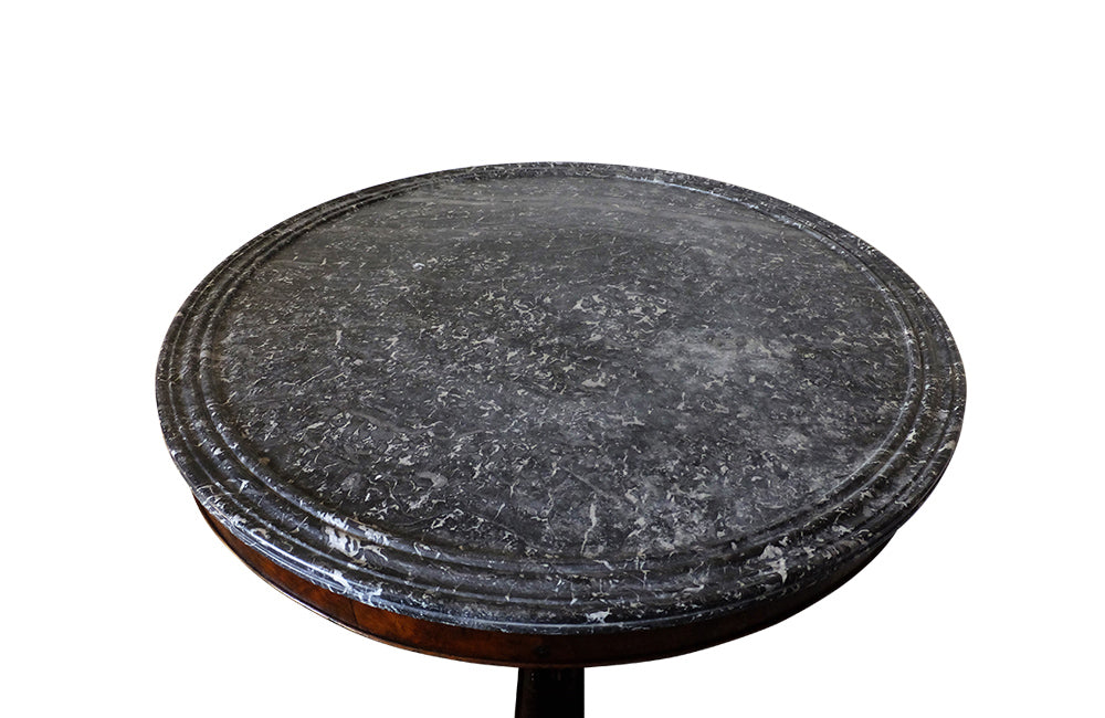 Charles X Gueridon Mahogany centre table - Early 19th Century Marble Top Table - French Antique Furniture – Mahogany Antique Table – French Antique Furniture - AD & PS Antiques