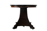 French Charles X Mahogany Gueridon with Marble Top-Antique Gueridon-19th Century Centre Table-Lions Paw Feet-French Antiques-Antique Tables-Tables-AD & PS Antiques