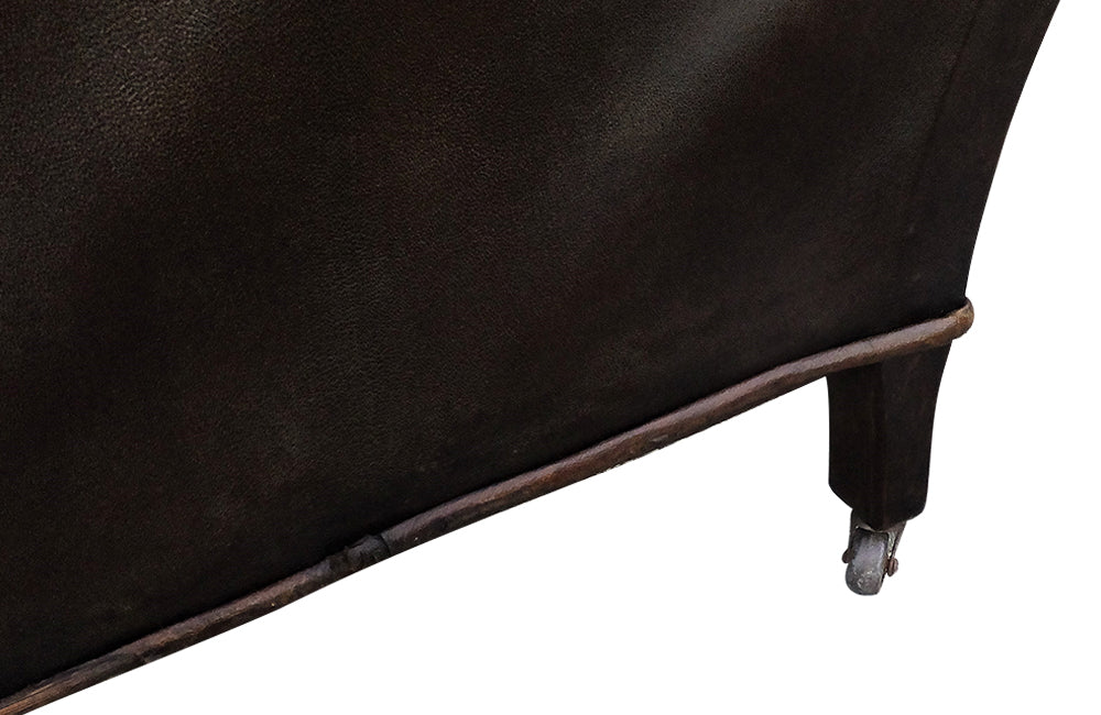 English 19th Century Buttoned Daybed - Antique Daybed - English Antique Daybed – Daybed - Leather Daybed - AD & PS Antiques