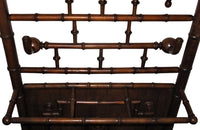 French Faux Bamboo Hallstand - Antique Hall Stand - Portmanteau - Decorative Antiques - Coat Rack - Umbrella & Stick Stand - Antique Shops Tetbury - AD & PS Antiques