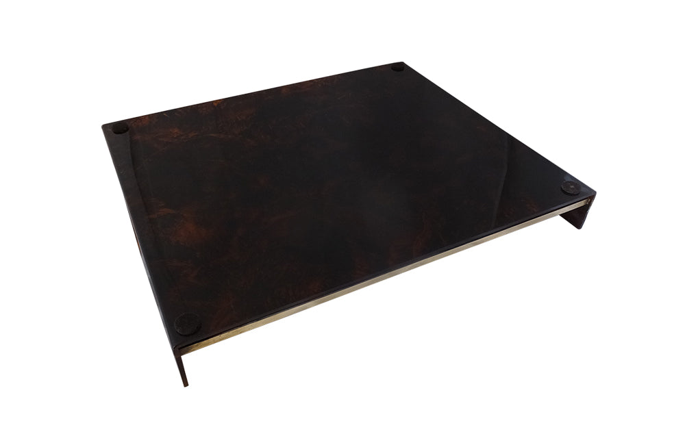 Maison Mercer Faux Tortoiseshell Lucite Tray- Lucite & Brass Tray-Cocktail Tray-Vintage Accessories-Decorative Accessories-Mid Century Modern-French Antiques-AD & PS Antiques