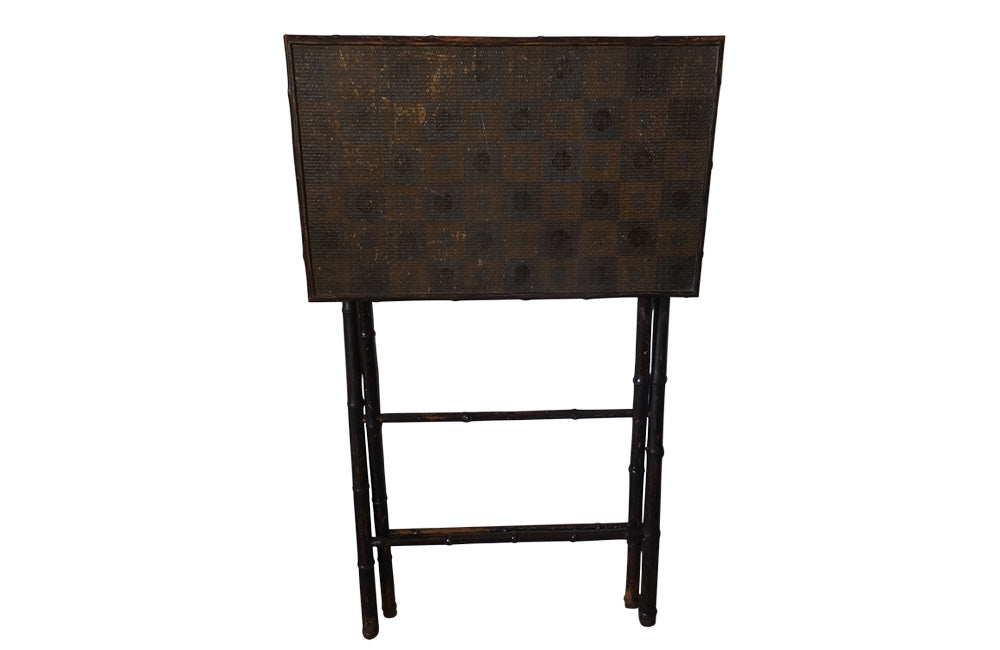 Antique French Folding Faux Bamboo Table-Occassional Tbales-Antique Tables-Side Table-Folding Table-End Table-French Antiques-AD & PS Antiques