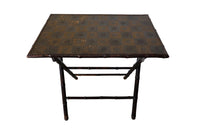 Antique French Folding Faux Bamboo Table-Occassional Tbales-Antique Tables-Side Table-Folding Table-End Table-French Antiques-AD & PS Antiques