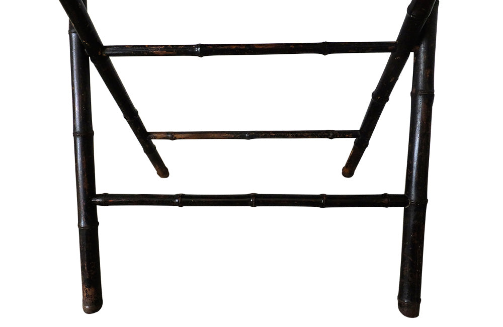 Antique French Folding Faux Bamboo Table-Occassional Tbales-Antique Tables-Side Table-Folding Table-End Table-French Antiques-AD & PS Antiques