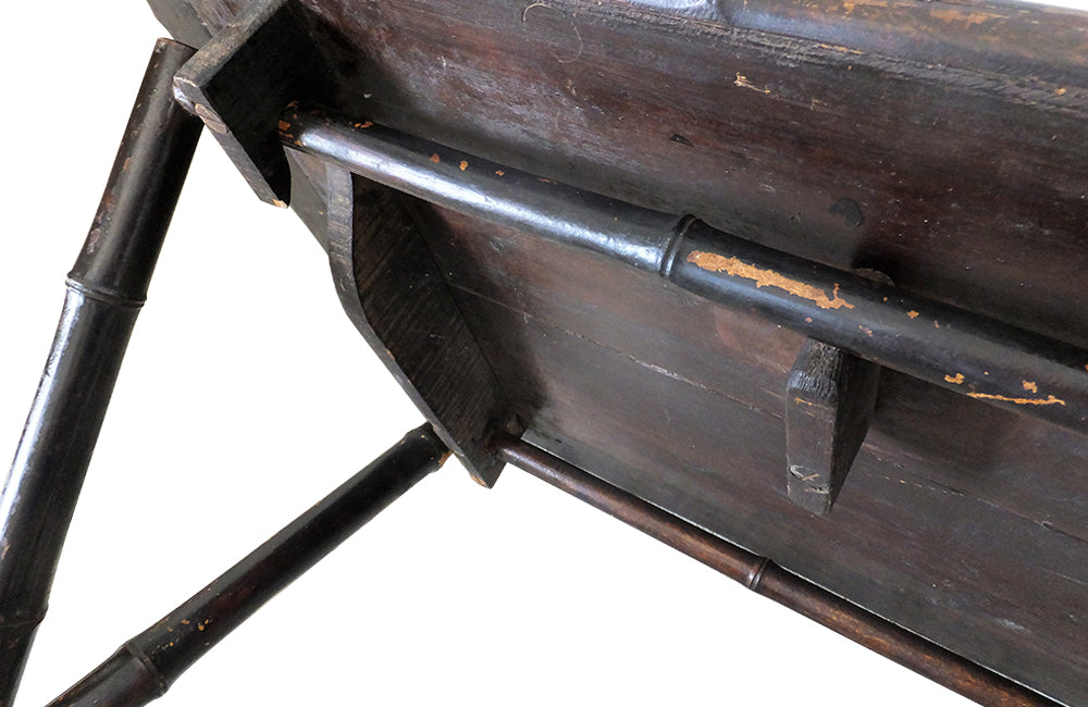 Antique French Folding Faux Bamboo Table-Occassional Tbales-Antique Tables-Side Table-Folding Table-End Table-French Antiques-AD & PS Antiques