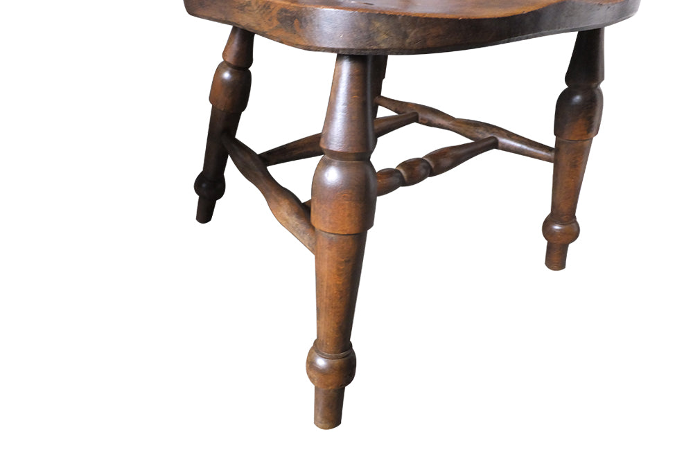 Set of Four Smokers Bows-Smokers Bows-Elm & Beech Armchairs-English Antiques-Armchairs-Dining Chairs-Captains Chairs-AD & PS Antiques