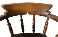 Set of Four Smokers Bows-Smokers Bows-Elm & Beech Armchairs-English Antiques-Armchairs-Dining Chairs-Captains Chairs-AD & PS Antiques