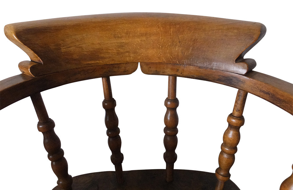 Set of Four Smokers Bows-Smokers Bows-Elm & Beech Armchairs-English Antiques-Armchairs-Dining Chairs-Captains Chairs-AD & PS Antiques