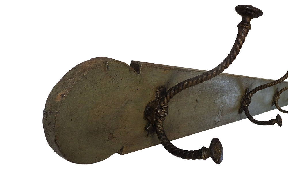 Long Set Of French Coat Hooks - French Antiques- Coat Hooks - Decorative Accessories- AD & PS Antiques