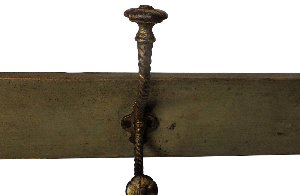 Long Set Of French Coat Hooks - French Antiques- Coat Hooks - Decorative Accessories- AD & PS Antiques