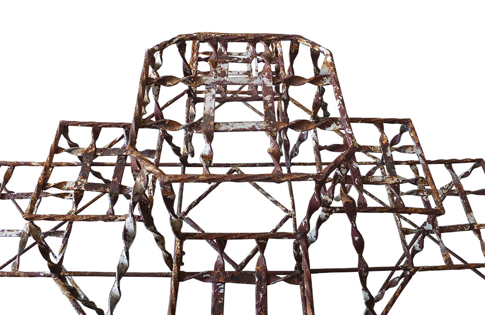 French Iron Florists Plant Stand - Iron Plant Stand - French Garden Antiques - Antique Garden Furniture - Antique Plant Stand - Courtyard Furniture - Orangery Furniture - Ironwork - Antique Shops Tetbury - adpsantiques - AD & PS Antiques