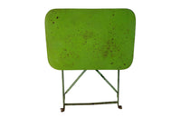 French Green Folding Iron Table - French Garden Antiques - Garden Antiques - Antique Folding Garden Table - Antique Garden Table - Antique Side Table - AD & PS Antiques
