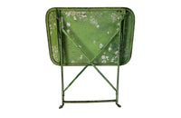 French Green Folding Iron Table - French Garden Antiques - Garden Antiques - Antique Folding Garden Table - Antique Garden Table - Antique Side Table - AD & PS Antiques