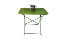 French Green Folding Iron Table - French Garden Antiques - Garden Antiques - Antique Folding Garden Table - Antique Garden Table - Antique Side Table - AD & PS Antiques