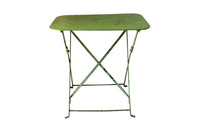 French Green Folding Iron Table - French Garden Antiques - Garden Antiques - Antique Folding Garden Table - Antique Garden Table - Antique Side Table - AD & PS Antiques