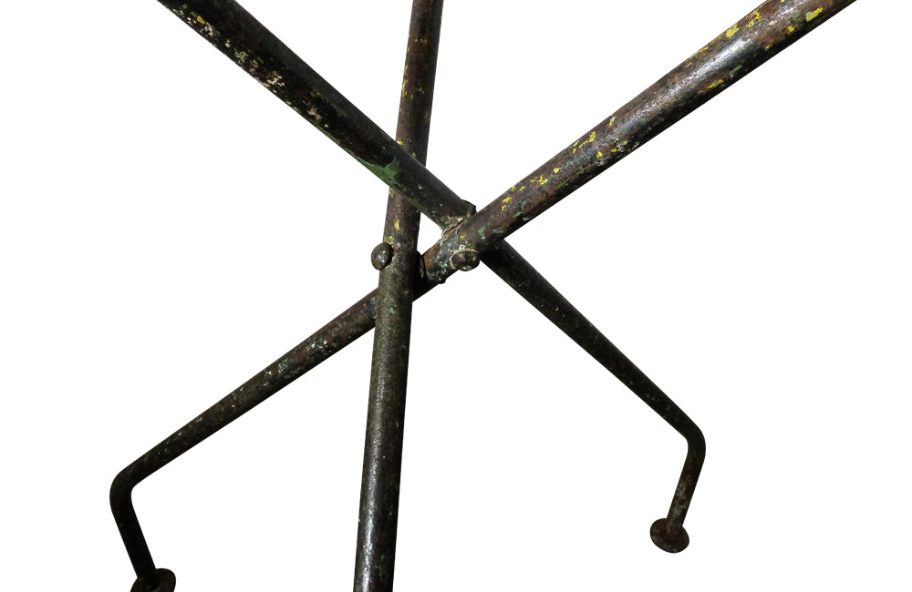 French Folding Iron Garden Table - Antique Garden Table – Vintage Garden Furniture -Garden Antiques - French Antique Furniture - Antique Table – Table - Garden Accessories -AD & PS Antiques