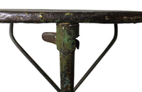 French Folding Iron Garden Table - Antique Garden Table – Vintage Garden Furniture -Garden Antiques - French Antique Furniture - Antique Table – Table - Garden Accessories -AD & PS Antiques