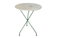 French Folding Round Iron Table - French Garden Antiques - Garden Antiques - Antique Garden Table  - Antique Side Table  - Gueridon Table - French Antiques - AD & PS Antiques