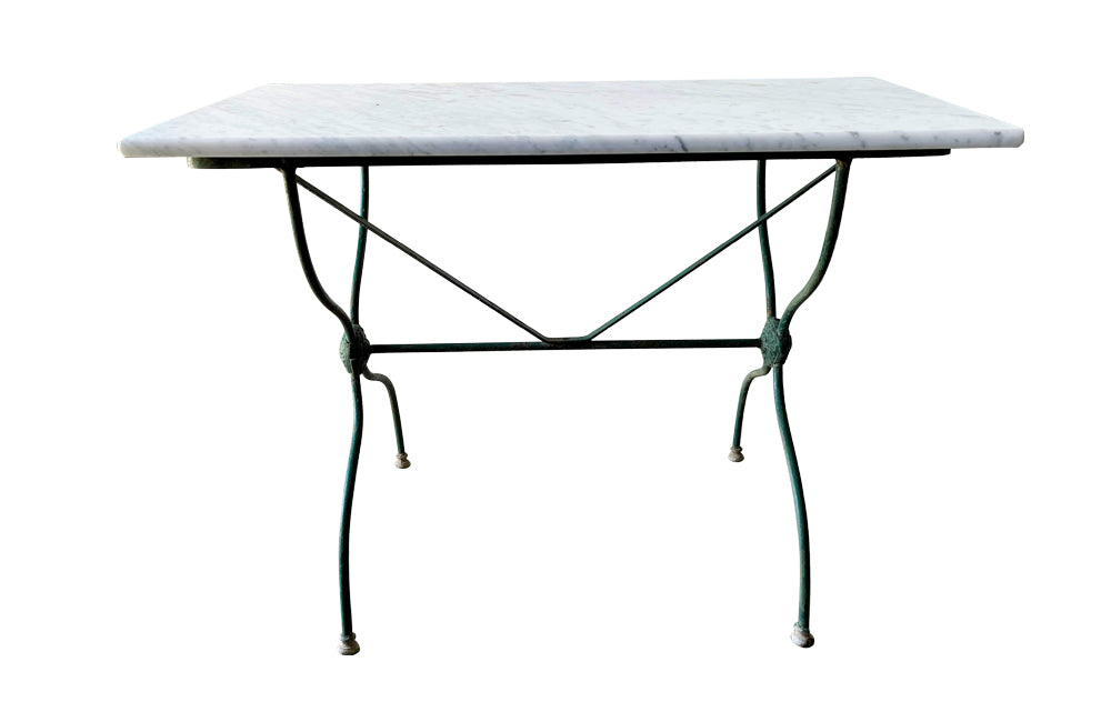 19th Century French Bistro Table - Garden Antiques - Antique French Furniture - French Garden Antiques - Garden Antiques - French Garden Furniture - Antique Bistro Tables - Antique Side Table - AD & PS Antiques