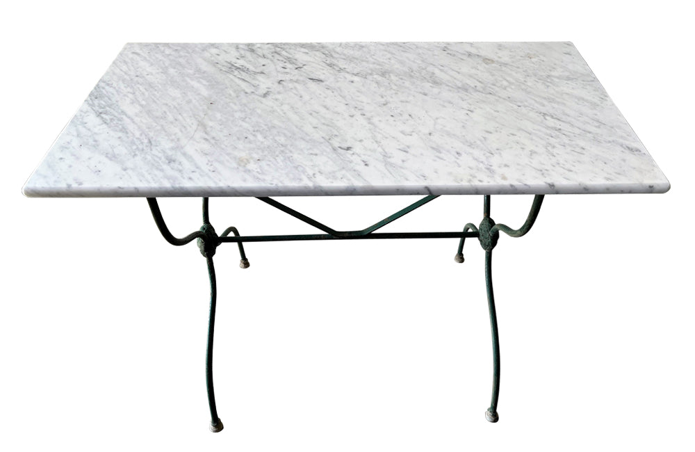 19th Century French Bistro Table - Garden Antiques - Antique French Furniture - French Garden Antiques - Garden Antiques - French Garden Furniture - Antique Bistro Tables - Antique Side Table - AD & PS Antiques