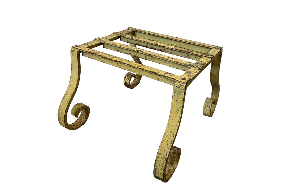 Wrought iron footstool hotsell
