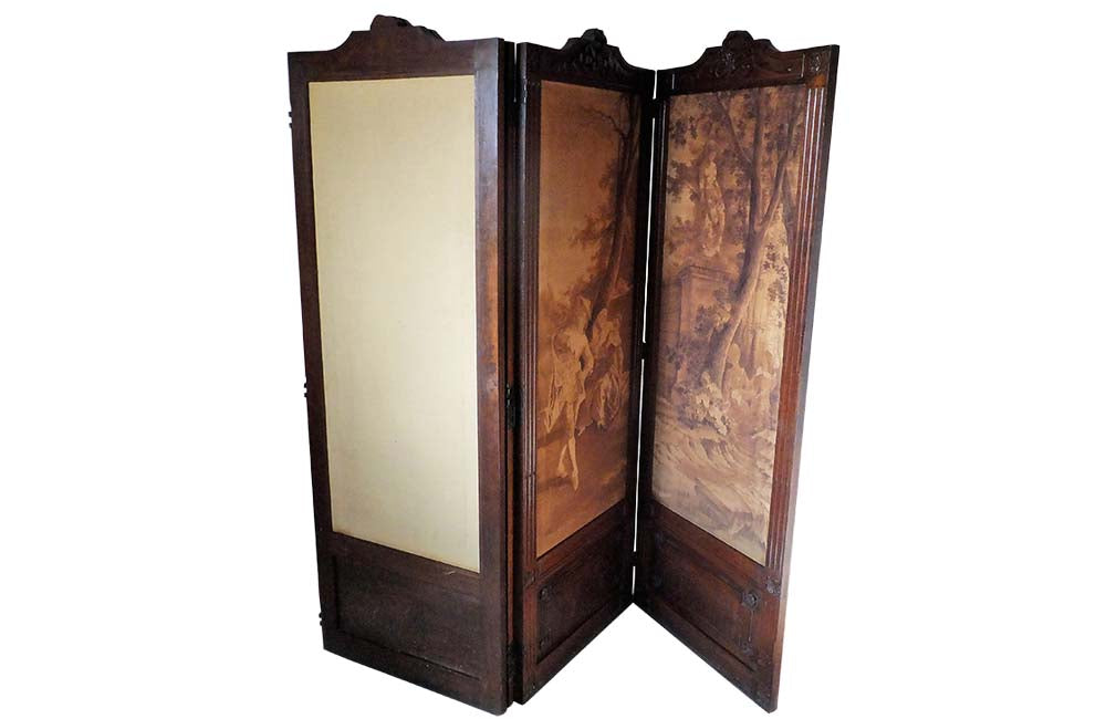 19th Century French Four Panelled Screen - Sepia grisaille – Paravent – Antique Room Divider -Antique Screen - French Antiques - Wall Decoration – Screen – Decorative Antique Furniture - AD & PS Antiques