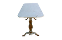 French Bistro Table with Marble Top - Antique French Table - Marble Top Table - French Mid Century Furniture - Vintage Marble Top Table - AD & PS Antiques