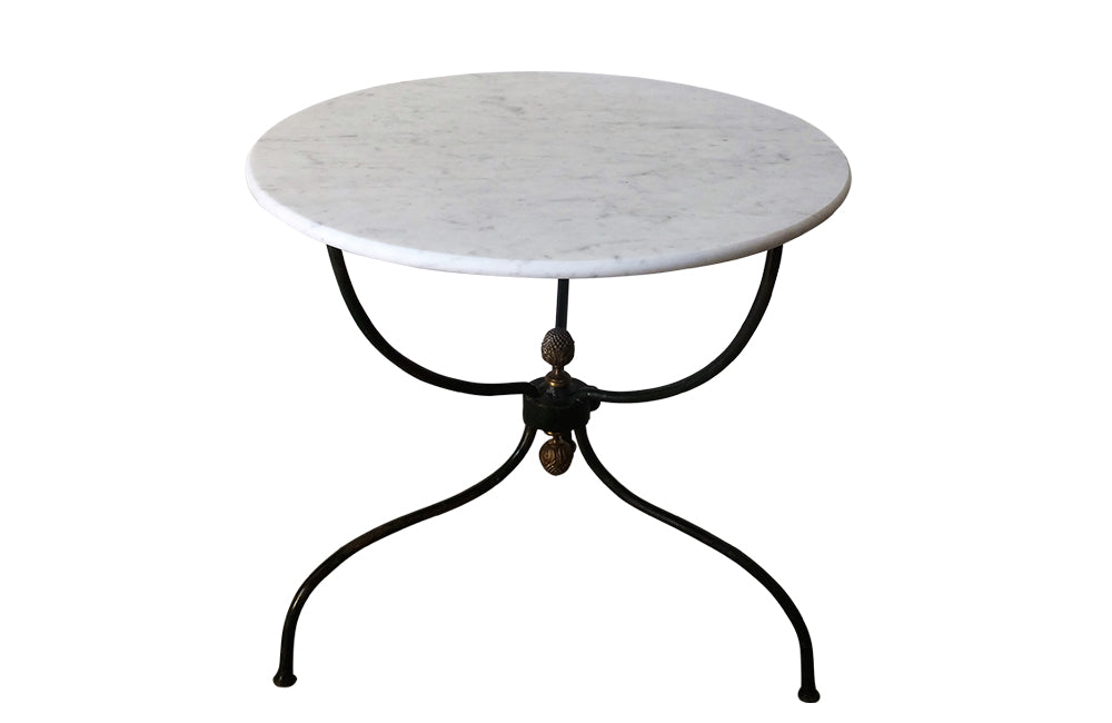 French Marble Top Gueridon - Antique French Table - Antique Marble Top Table - French Antique Furniture - AD & PS Antiques