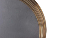 FRENCH OVAL BRASS BISTRO MIRROR