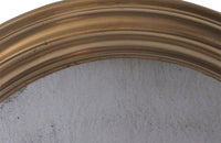 FRENCH OVAL BRASS BISTRO MIRROR