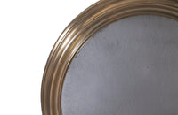 FRENCH OVAL BRASS BISTRO MIRROR