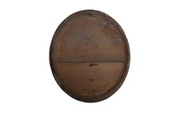 FRENCH OVAL BRASS BISTRO MIRROR