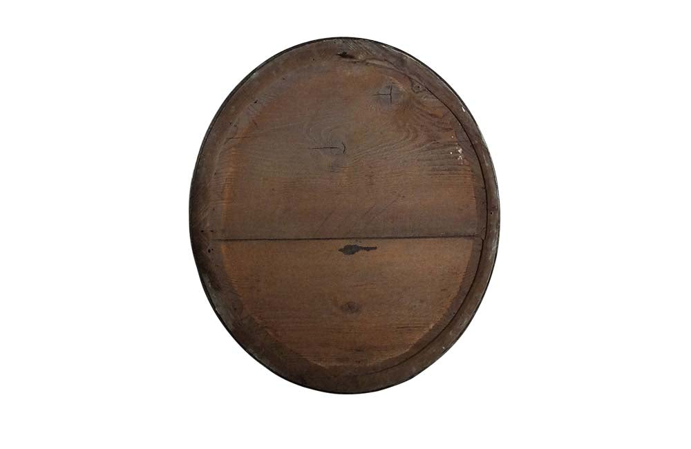 FRENCH OVAL BRASS BISTRO MIRROR