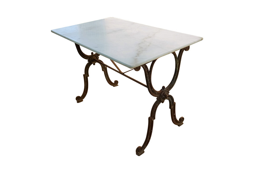 19th Century French Bistro Table - French Patisserie Table - French Antiques - Garden Antiques -Bistro Table - AD & PS Antiques