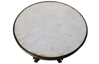 French Antique Iron Bistro Gueridon Table with Lions Paw Feet-Garden-Garden Furniture-Antique Tables-Garden Tables-French Antiques-Garden Antiques-Gueridon Table-Marble Table-AD & PS Antiques