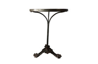 French Antique Iron Bistro Gueridon Table with Lions Paw Feet-Garden-Garden Furniture-Antique Tables-Garden Tables-French Antiques-Garden Antiques-Gueridon Table-Marble Table-AD & PS Antiques