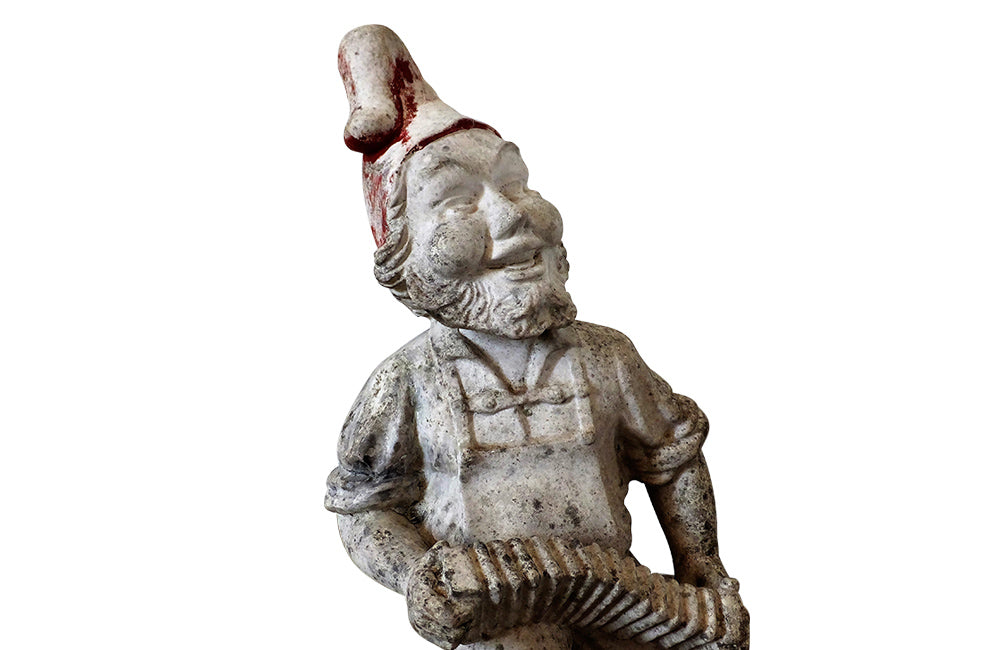 Pair of French Garden Gnomes- Garden Antiques - Decorative Accessories - Garden Gnomes - Garden Accessories - AD & PS Antiques