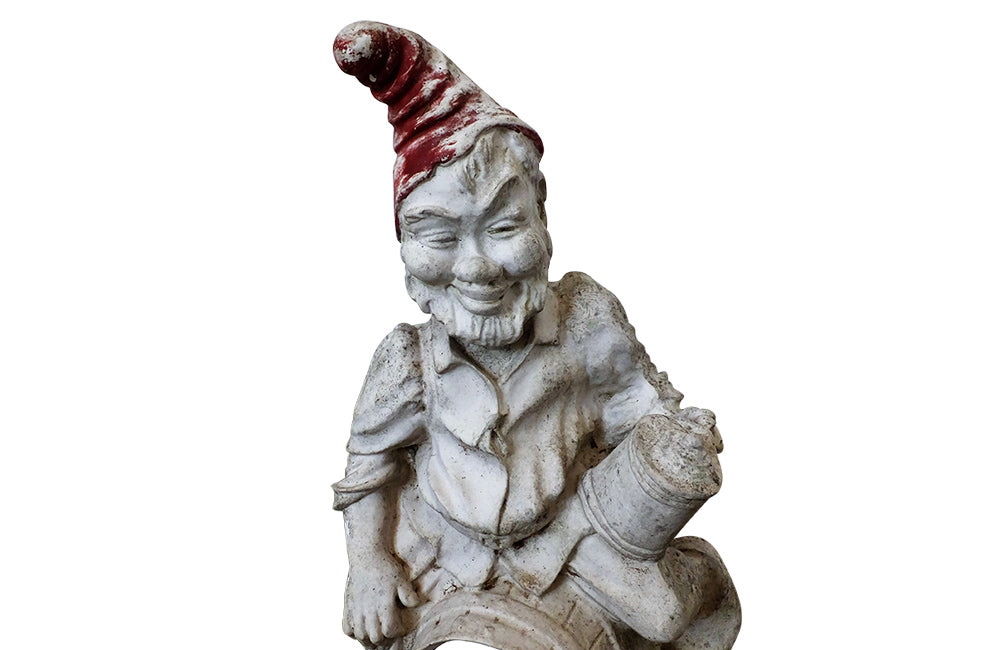 Pair of French Garden Gnomes- Garden Antiques - Decorative Accessories - Garden Gnomes - Garden Accessories - AD & PS Antiques