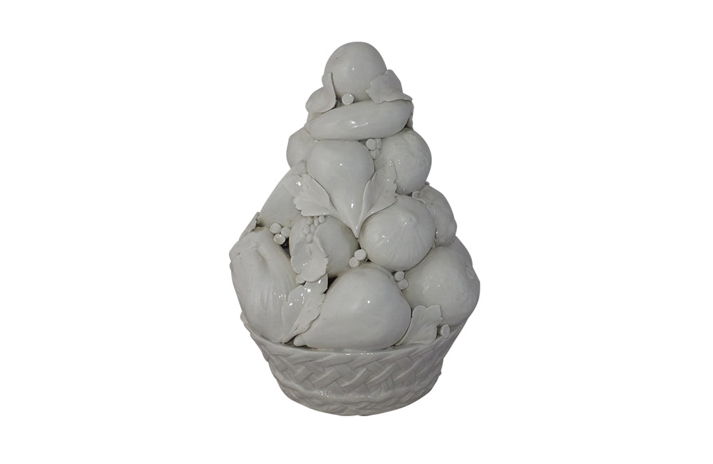 White 2025 ceramic fruit