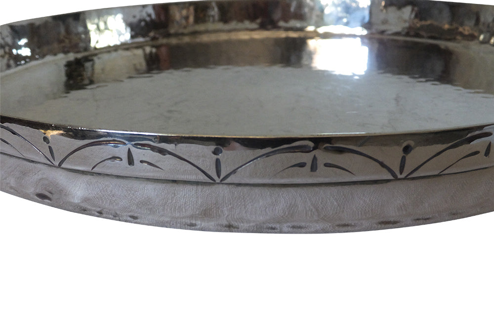 ITALIAN SILVER COCKTAIL TRAY BY BRANDIMARTE