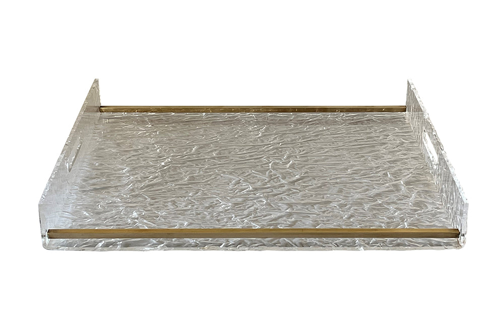 Willy Rizzo Style Ice Effect Lucite Tray - Mid Century Modern Accessories - Vintage Trays - Decorative Accessories - Antique Shops Tetbury - adpsantiques - AD & PS Antiques