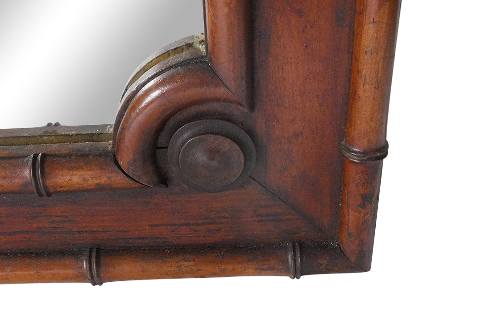 Large Antique Faux Bamboo Mirror-Large Mirror-Mirrors-Antique Mirrors-Decorative Mirrors-AD & PS Antiques