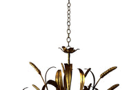 Large Wheatsheaf Gilt Metal Chandelier - Hollywood Regency - Mid Century Modern Lighting - French Decorative Antiques - Vintage Lighting - Large Chandelier - Hanging Light - Antique Lighting - Wheatsheaf Chandelier - Antique Shops Tetbury - adpsantiques - AD & PS Antiques